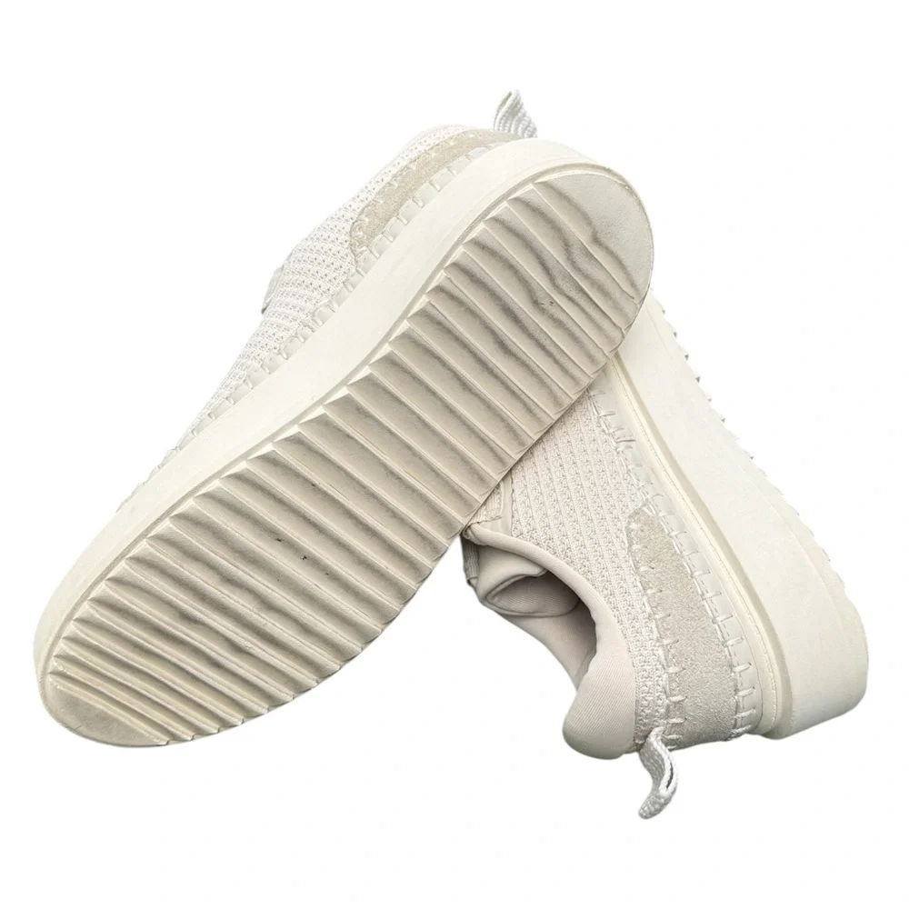 Steve Madden Charlie Sneaker‎ Women’s 7 White Platform Casual Lace Up Shoes